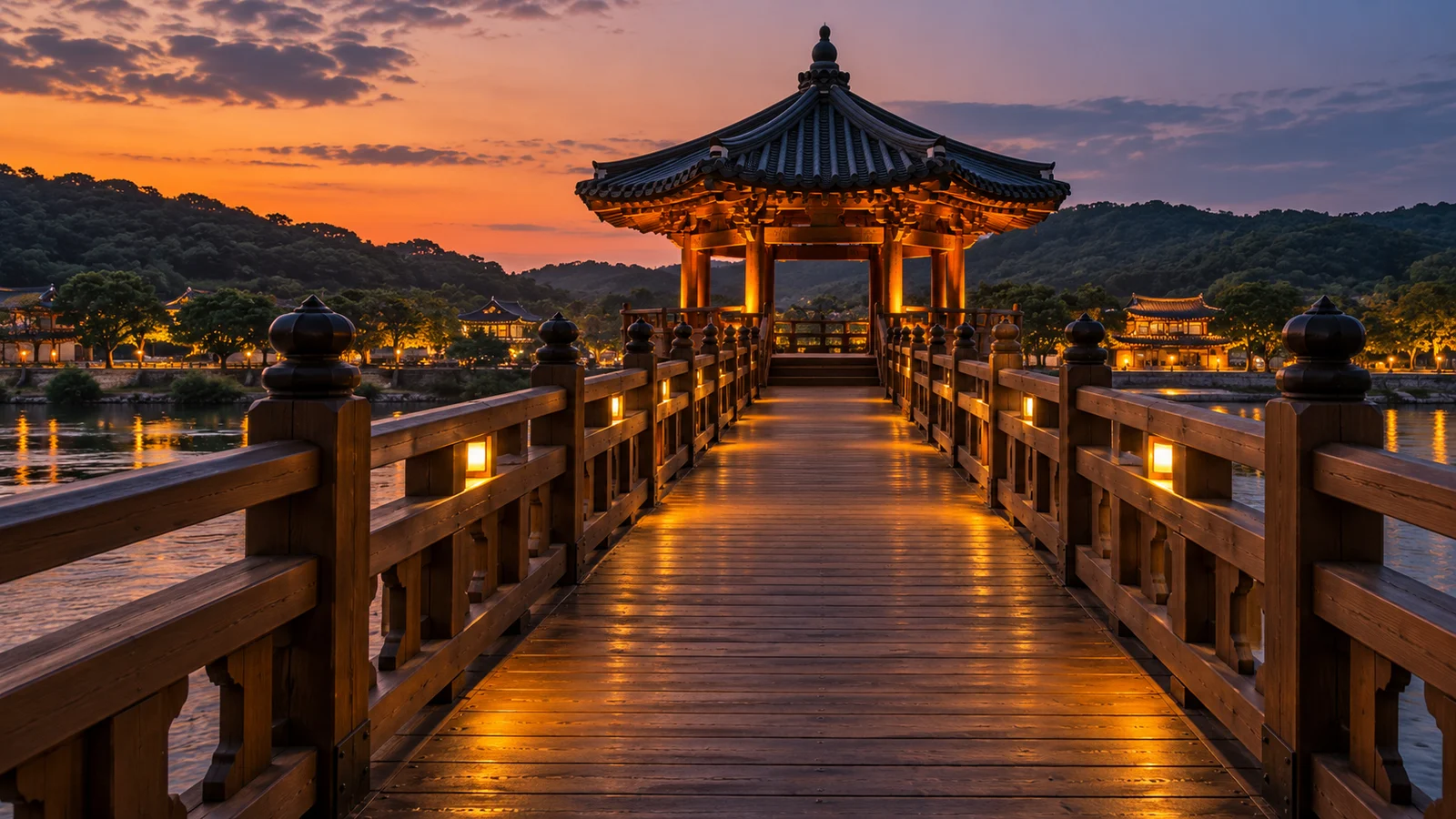 안동의 여행 장면을 보여주는 첫 번째 편집 이미지
