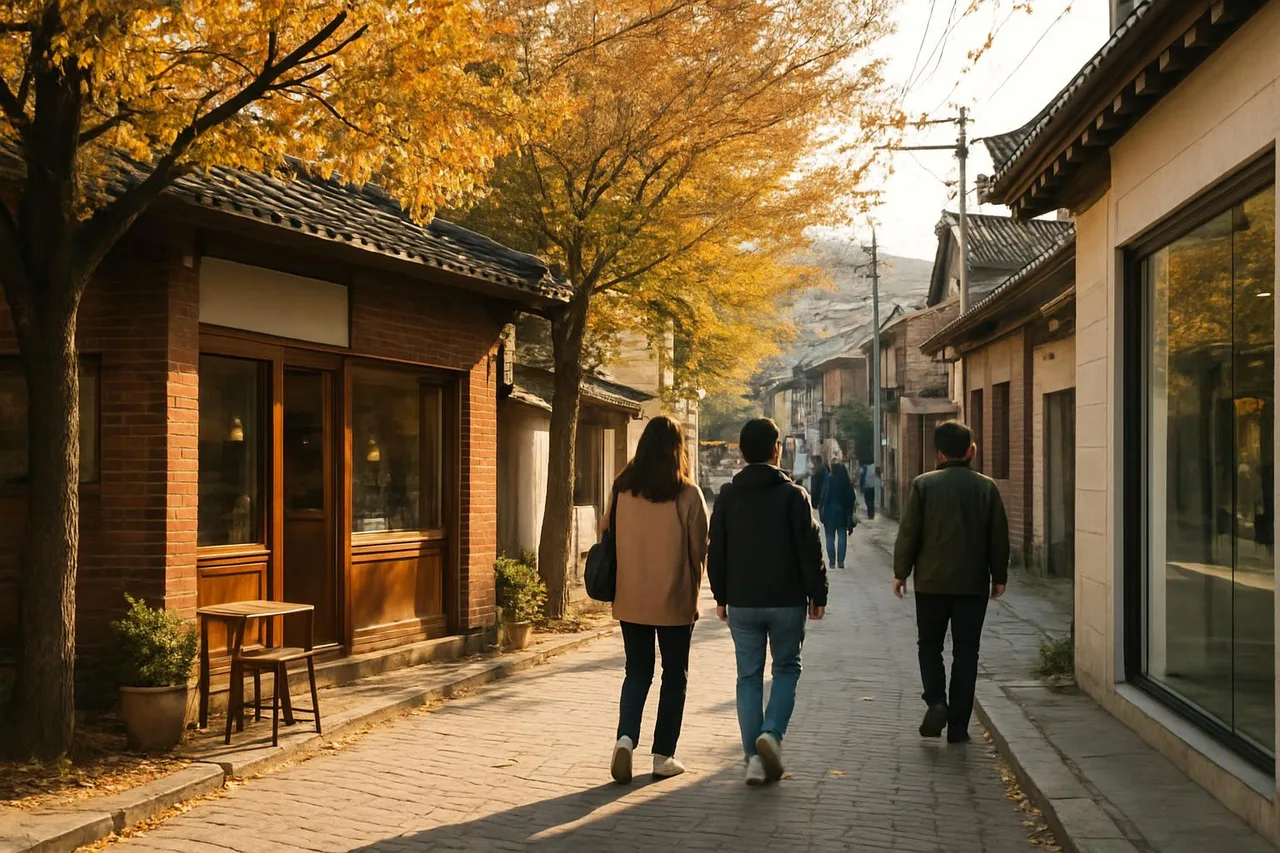 후소 주변 행궁로 골목과 카페 풍경