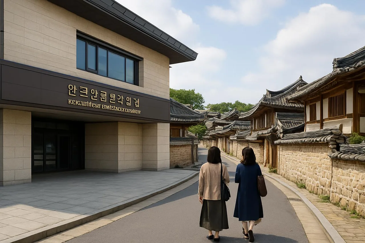 한국전통문화전당과 한옥마을 풍경